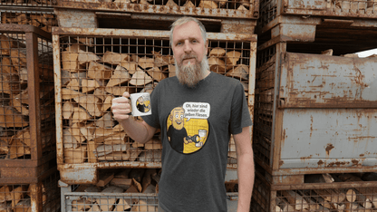 T-Shirt & Becher "Gelbe Fliesen"