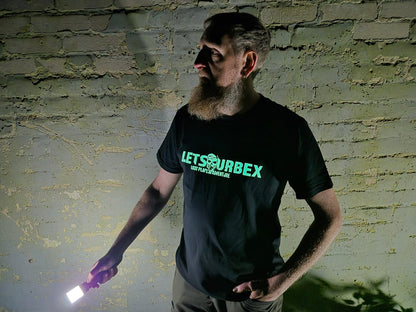 T-SHIRT GLOW IN THE DARK - „LOST PLACE – LETS URBEX – ADVENTURE“