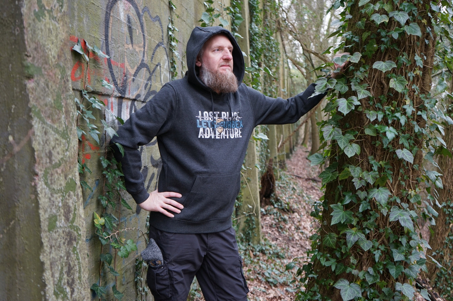 HOODIE „LOST PLACE – LETS URBEX – ADVENTURE“