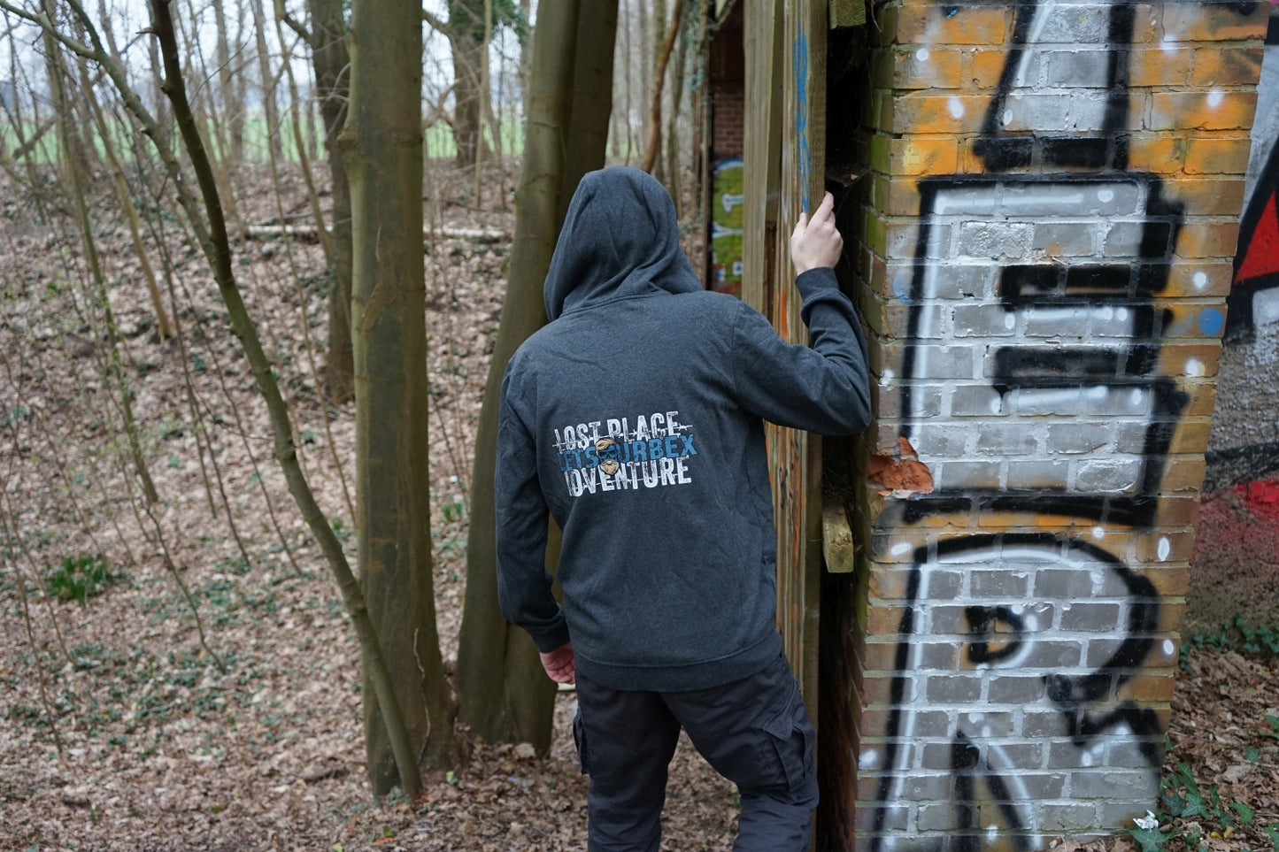 HOODIE JACKE – „LOST PLACE – LETS URBEX – ADVENTURE“