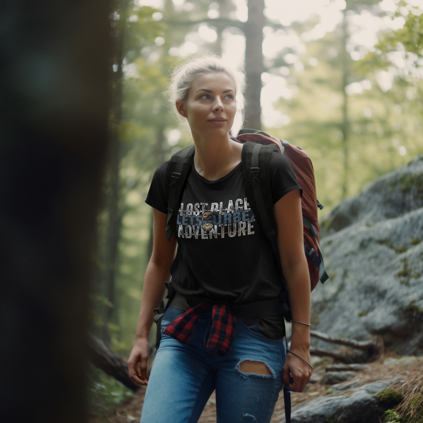 Ladies T-Shirt  „LOST PLACE – LETS URBEX – ADVENTURE“